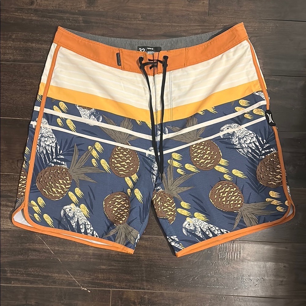 Hurley Board Shorts with Pineapple Print